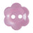 11mm-Pack of 17, Pink Flower Shape Buttons