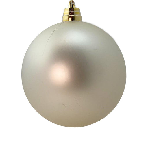 15cm Large Matt Bauble - Champagne Gold