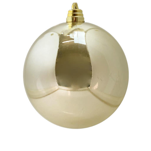 15cm Large Shiny Bauble - Champagne Gold