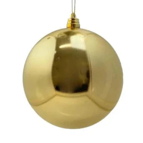 15cm Large Shiny Bauble - Gold