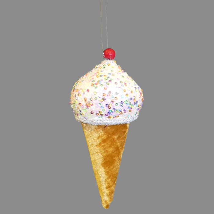 18cm Candy Style Ice Cream Bauble