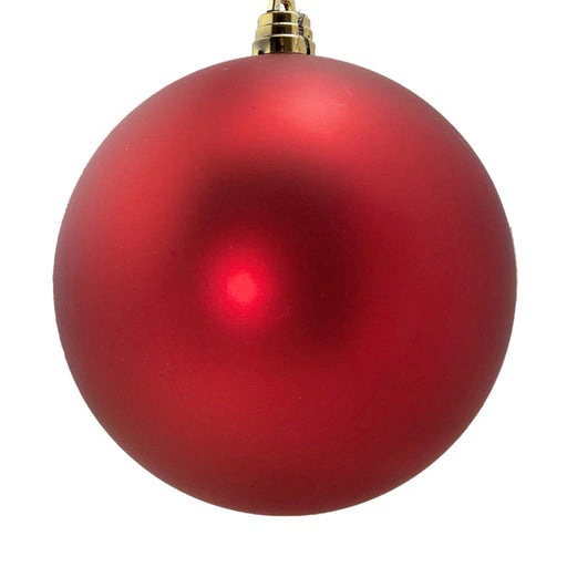 20cm Matt Bauble - Red