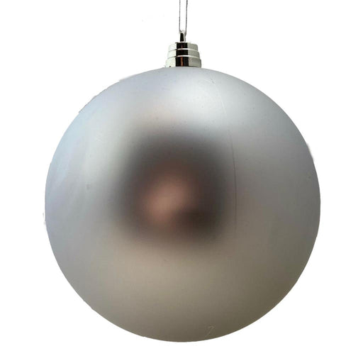 20cm Matt Bauble - Silver