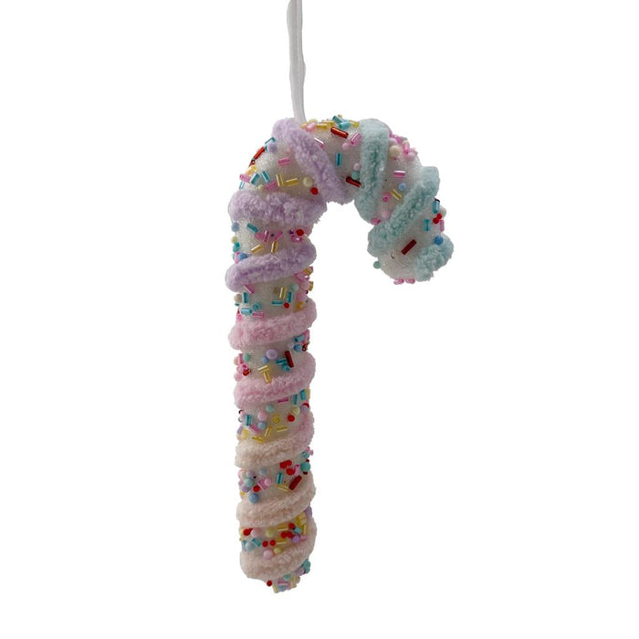 20cm Pastel Hanging Candy Cane