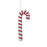 25cm Sparkly Sequin Red & White Hanging Candy Cane