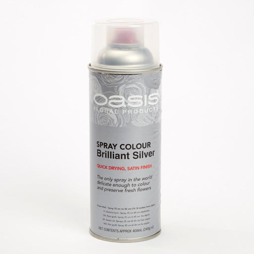 OASIS® Spray Paint Colours - Brilliant Silver- 400ml