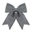 30 x 35cm Velvet Bow - Grey