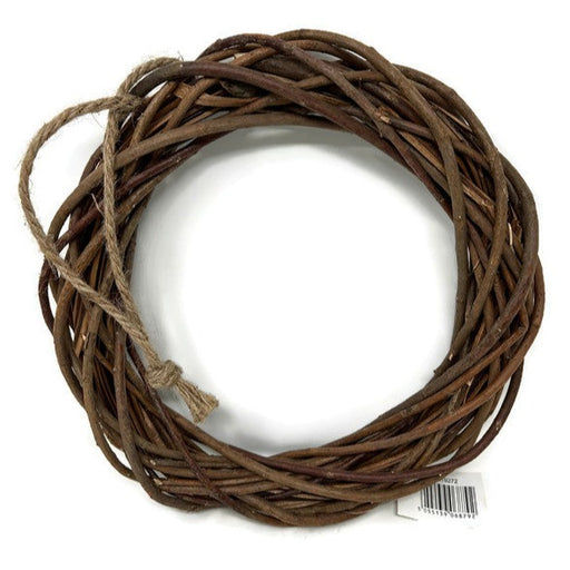 30cm Brown  Natural Willow Wreath