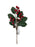 35cm Green Holly & Glossy Red Berry Spray