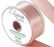38mm x 20m Double Faced Rose Gold Satin Ribbon