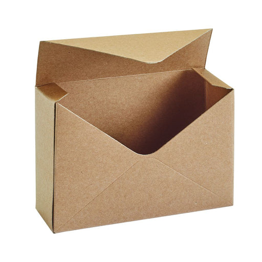 Box of 10  -Envelope Kraft Flower Box - Lined