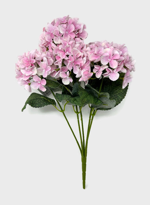 44cm Hydrangea Flower Bush - Pink