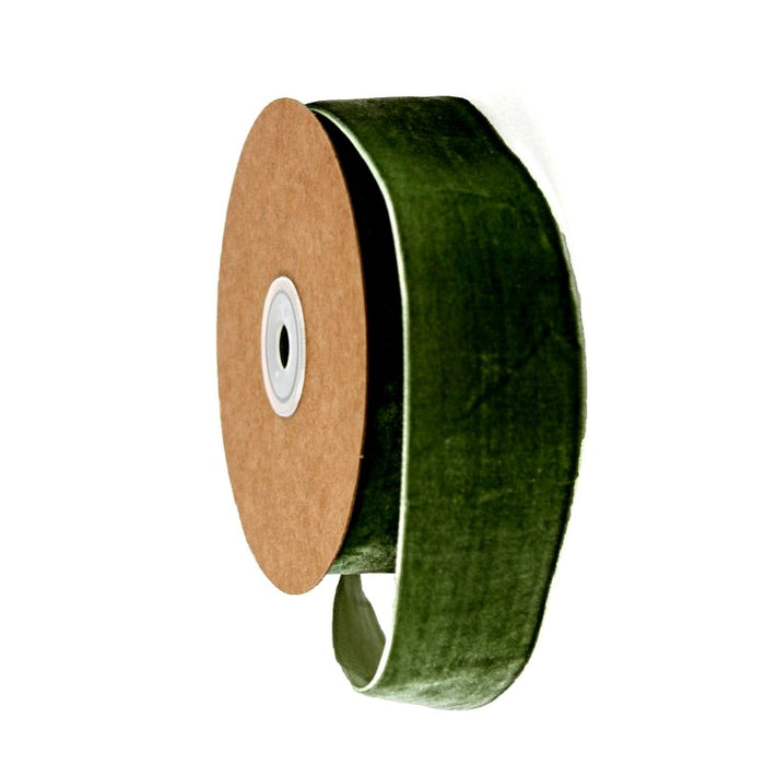 50mm Velvet Ribbon - Dark Green (50mm x 10m)