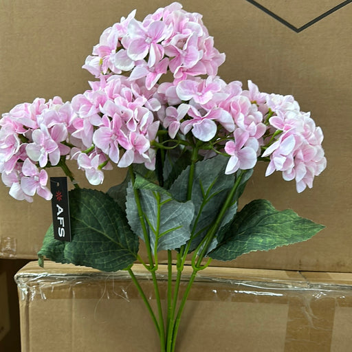 44cm Hydrangea Bush -Pink