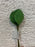 12 Stem Satin Rose Leaves -  Velvet Green