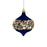 7 x 9cm Sequin Bauble - Navy