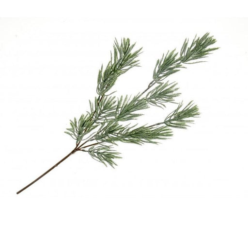 59cm Glittered Pine Stem - Green