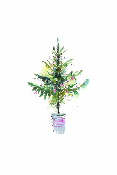 50 Christmas Florist Cards Single Sided - Christmas Tree Baubles