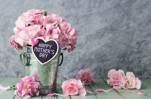 Mother's Day Flower Gift Cards -  Flower Bucket - Packs of 50 Cards