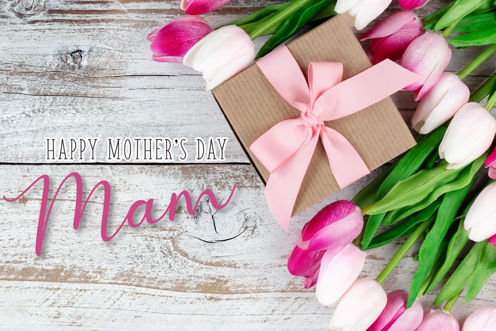 Mother's Day Flower Gift Cards -  Mam Arrangement - Packs of 50 Card