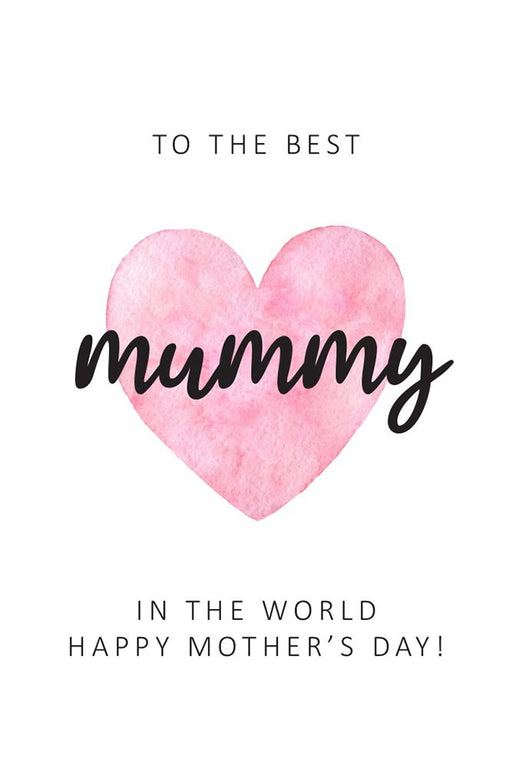 Mother's Day Flower Gift Cards - To The Best Mummy - Packs of 50 Cards