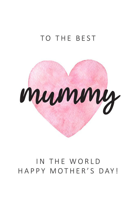 Mother's Day Flower Gift Cards - To The Best Mummy - Packs of 50 Cards