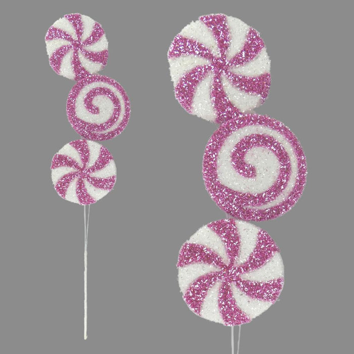 71cm Pink Candy Cane Pick