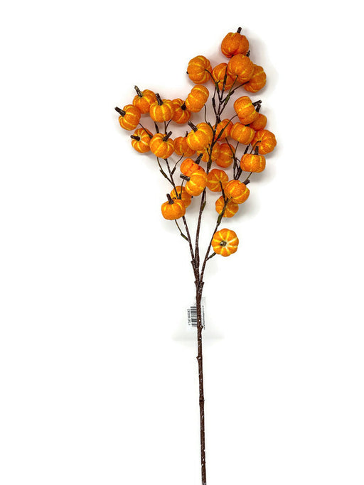 74cm Tall Orange Mini Pumpkin Spray