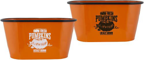 Single Halloween Tin Trough 30cm - one selected at random