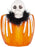 Ceramic Halloween Planter Skull H:18.6cm x Ø:14.6cm