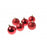 8cm Plastic Baubles - Matt & Shiny Red