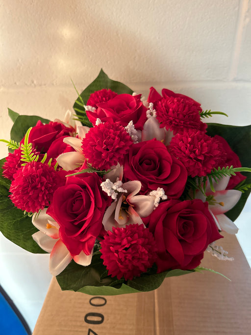 Rose ,Pom Pom & Lily - Red