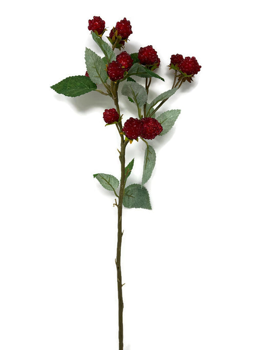 Artificial Red Raspberry Spray x 40cm long