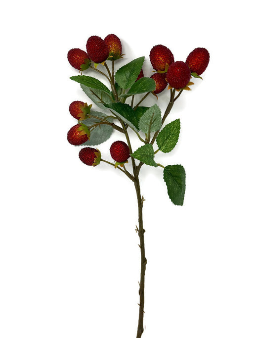 Artificial Wild Strawberry Spray x 40cm long