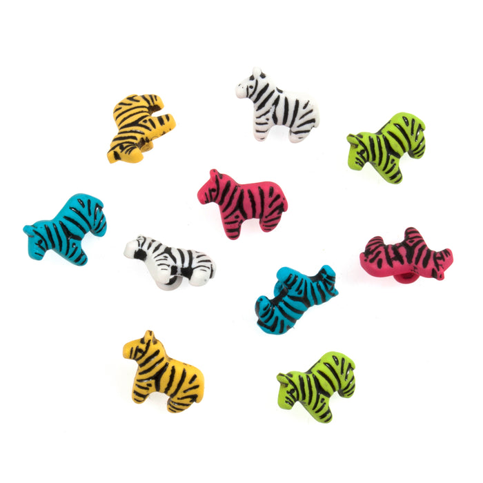 Novelty Buttons pack of 13pcs - Zebra