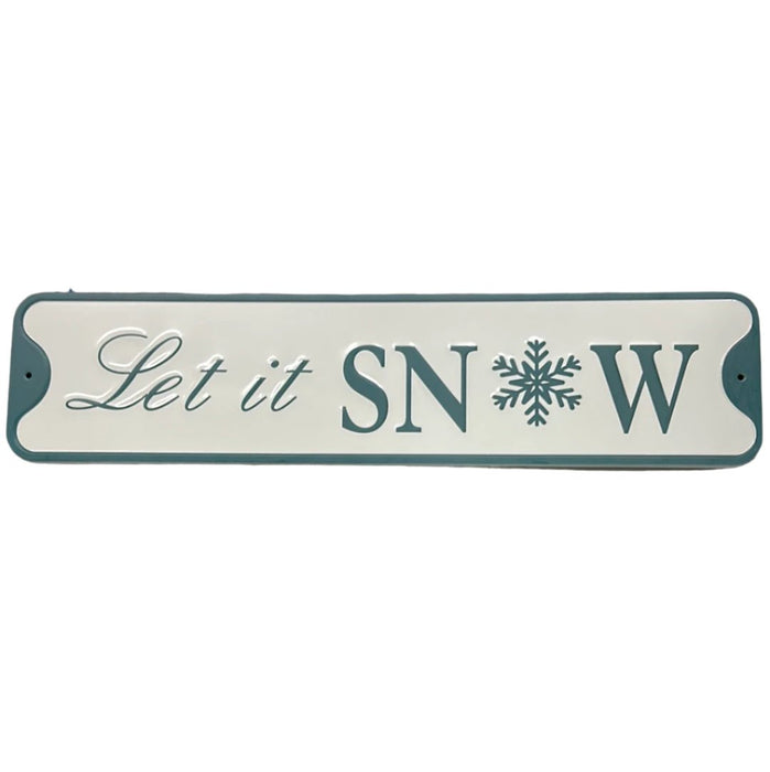 Metal Sign - Let it Snow - 15 x 60cm 