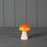 Ceramic Mushroom - 7cm x 9cm - Orange