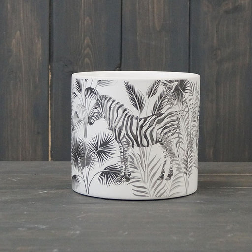 Zebra Ceramic Pot