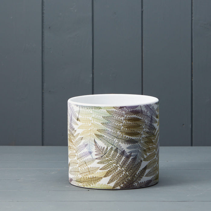 Fern Leaf Ceramic Pot