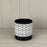 Round Black Small Diamond Dot Pot