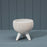 White Ceramic Pot with Legs - D19 x H18cm