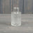 Clear Mini Geometric Glass Bottle x H9cm