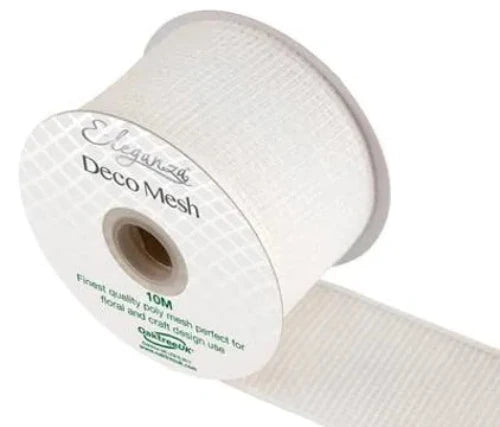 Deco Mesh 63mm x 10m White