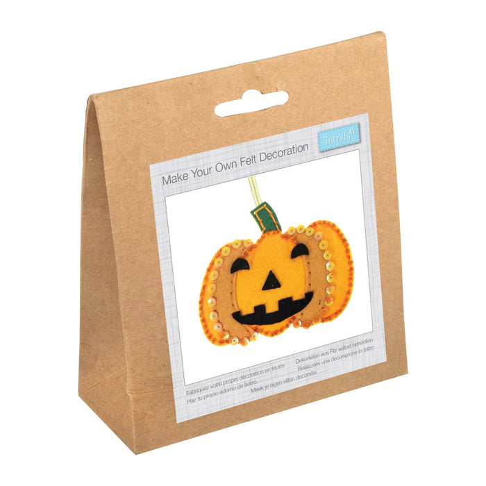 Felt Decoration Kit - Pumpkin