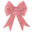 Giant Candy Cane Bow 37x49cm