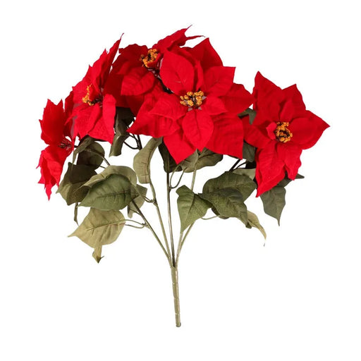 Large Poinsettia Flower Bush x 50cm