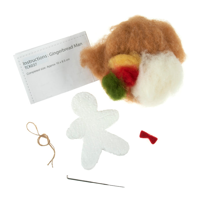 Needle Felting Kit - Gingerbread Man