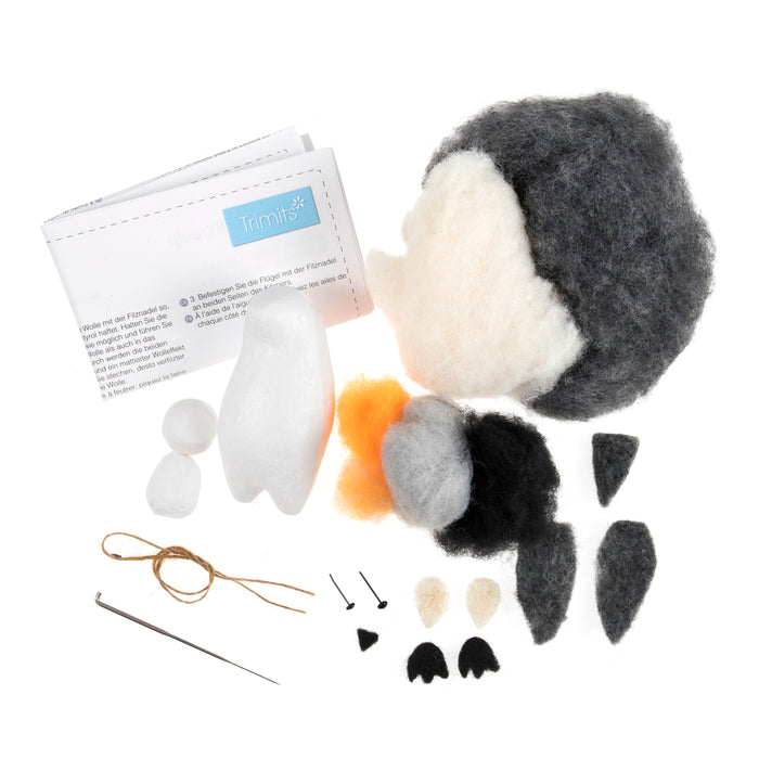 Needle Felting Kit - Penguins