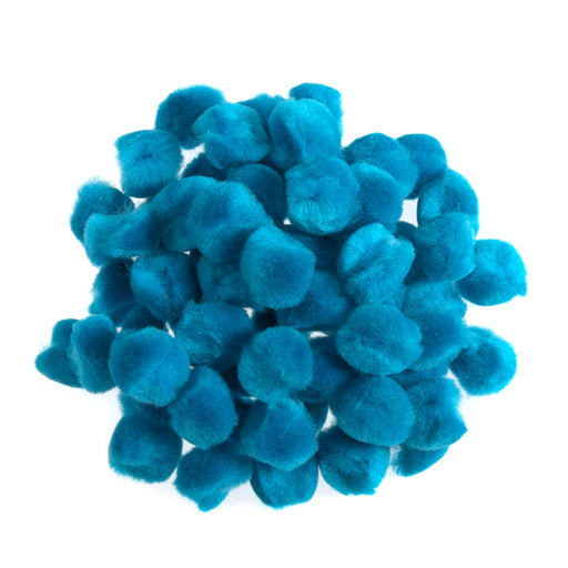 Pom Poms 1.3cm Pack Of 100 - Blue