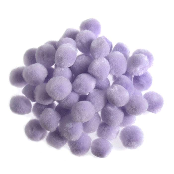 Pom Poms 1.2cm Pack Of 100 - Lavender